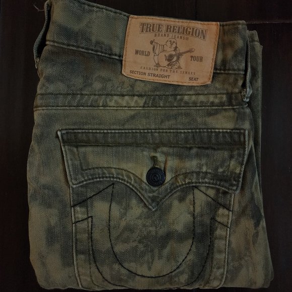 True Religion, men jeans cotton W31, relaxed, Straight with Flap